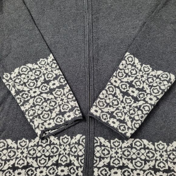 Cynthia Rowley Hooded Nordic Zip Cardigan size Medium - Picture 14 of 16